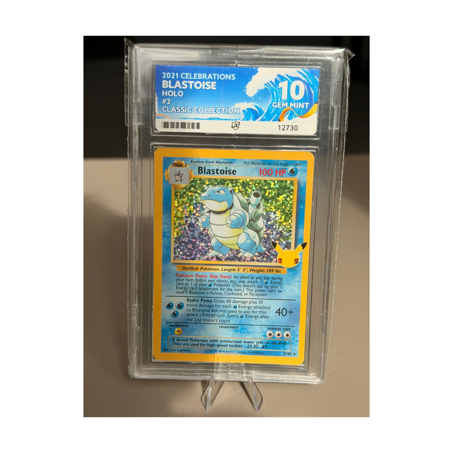 Blastoise #2 Celebrations – ACE 10 (Gem Mint)