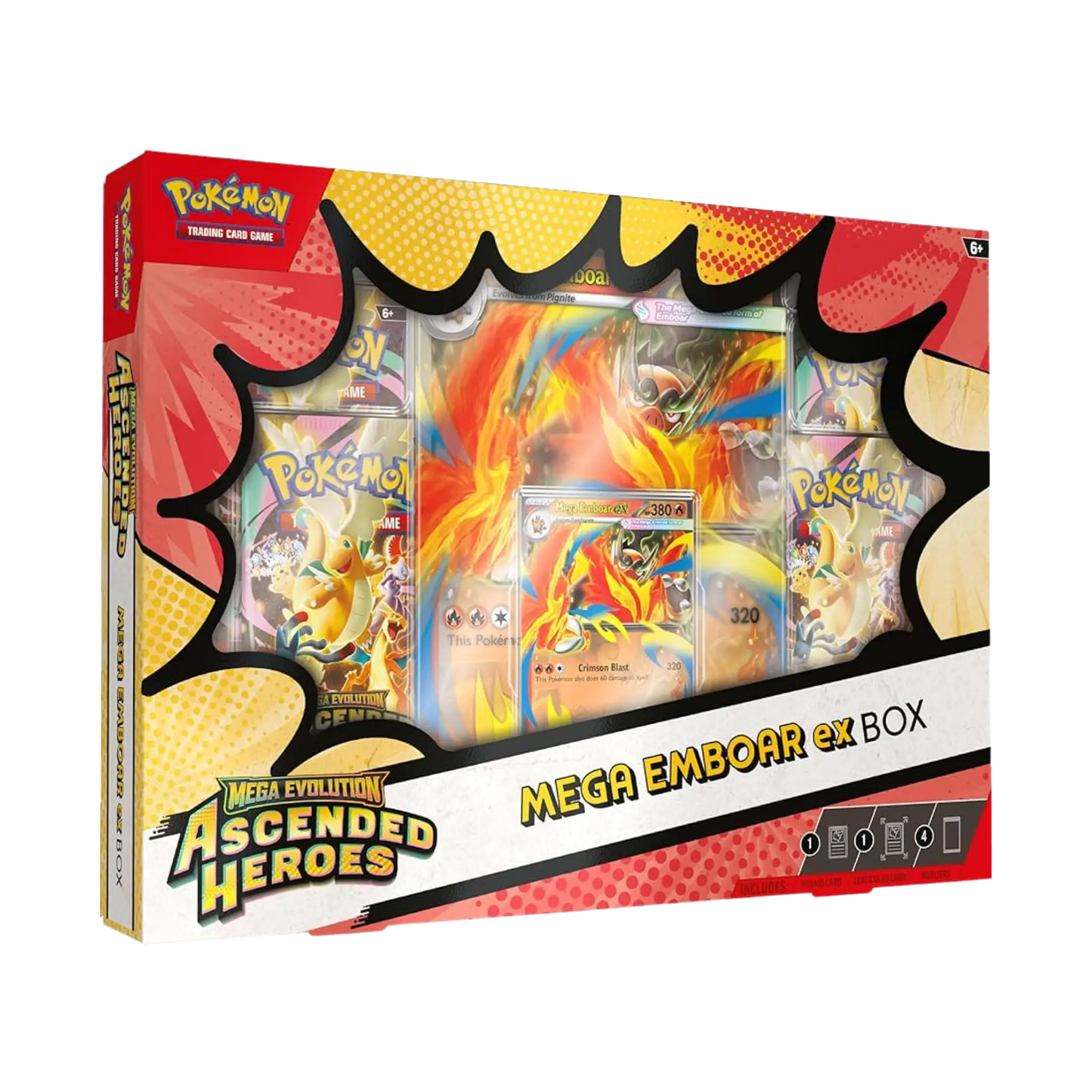 Pokémon Mega Evolution Ascended Heroes Mega Emboar ex Box