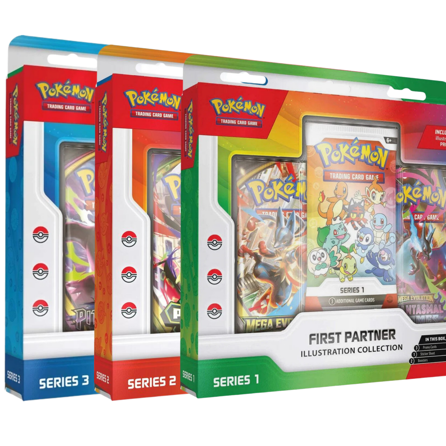 Pokémon TCG: First Partner Illustration Collection Series 1, 2 & 3 English Bundle