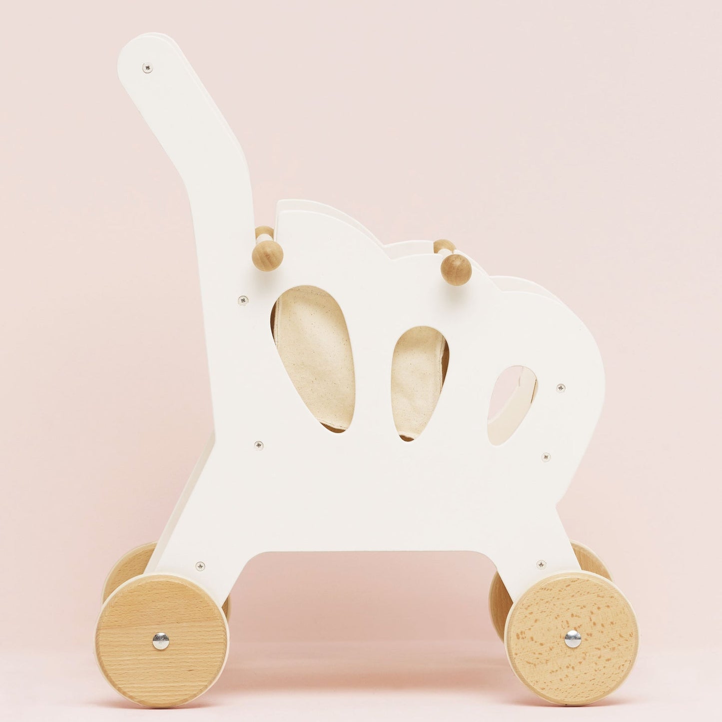 Wooden Baby Walker Toy Cart with Storage Bag – Montessori Push Walker for Toddlers