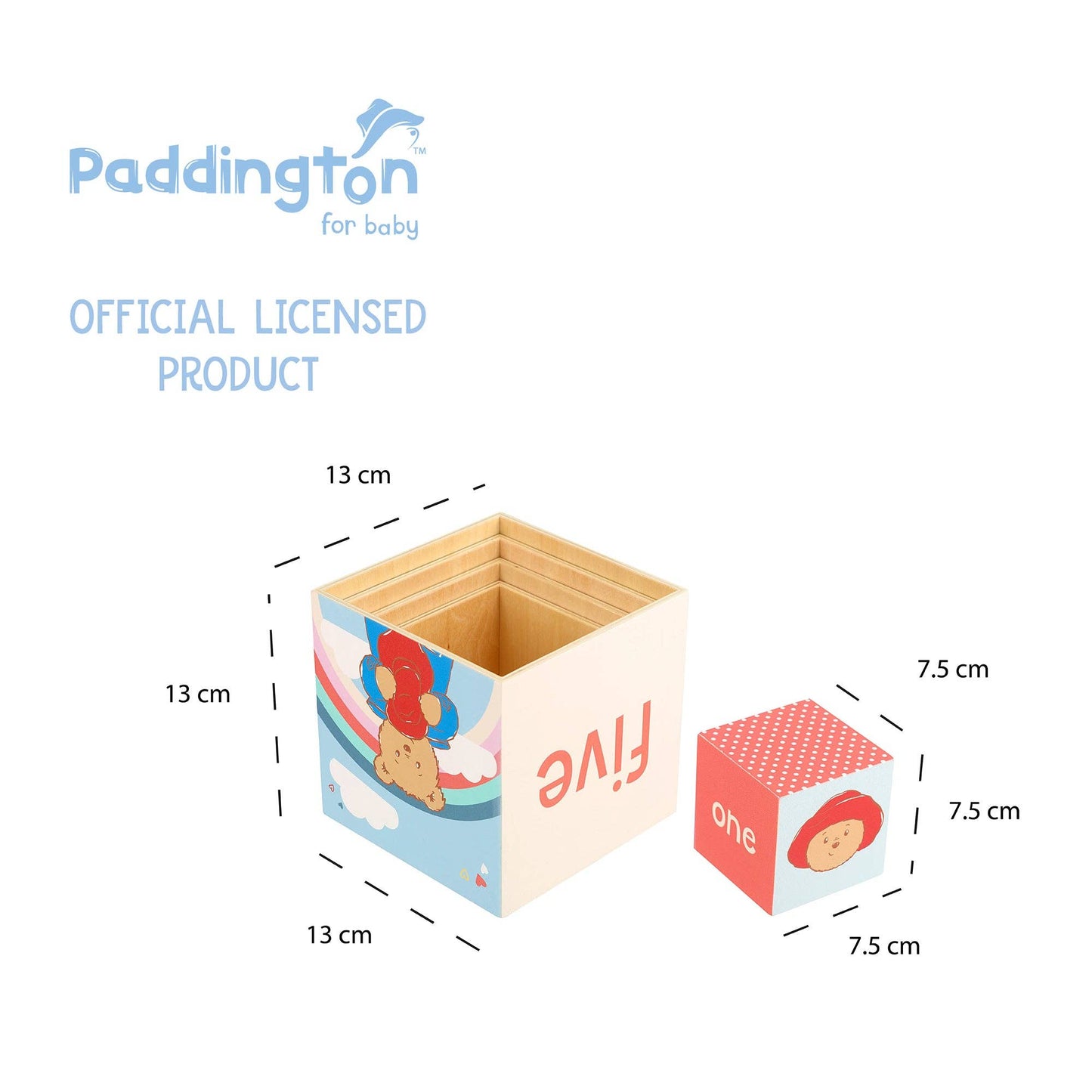 Paddingtonâ„¢ Wooden Stacking Cubes