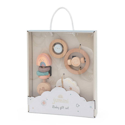 Wooden Baby Gift Set – Montessori Newborn Toy Set