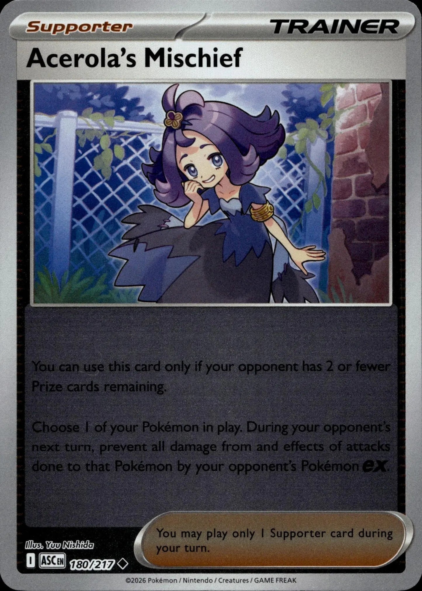 ME: Ascended Heroes #180/217 Acerola's Mischief