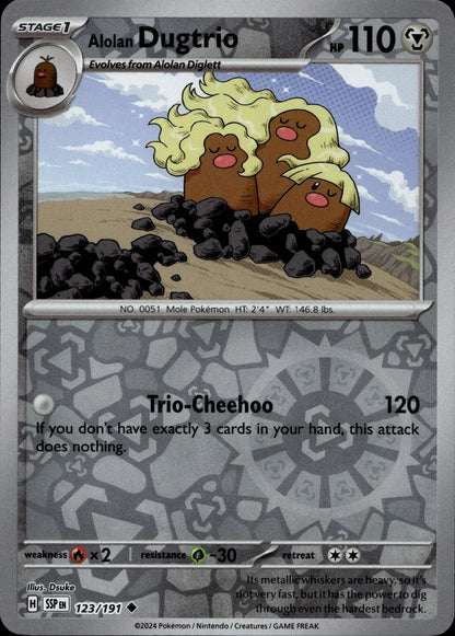 SV08: Surging Sparks #123/191 Alolan Dugtrio