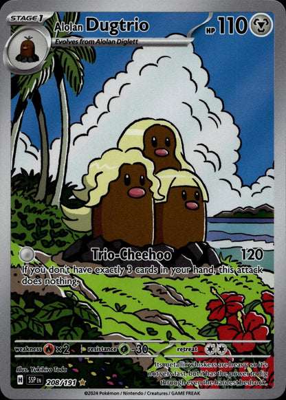 SV08: Surging Sparks #208/191 Alolan Dugtrio