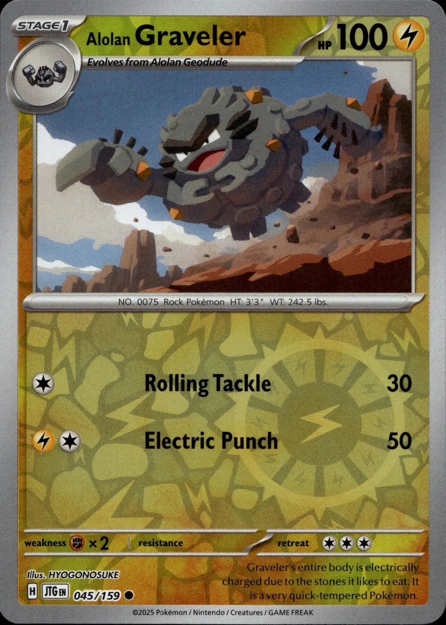 SV09: Journey Together #045/159 Alolan Graveler