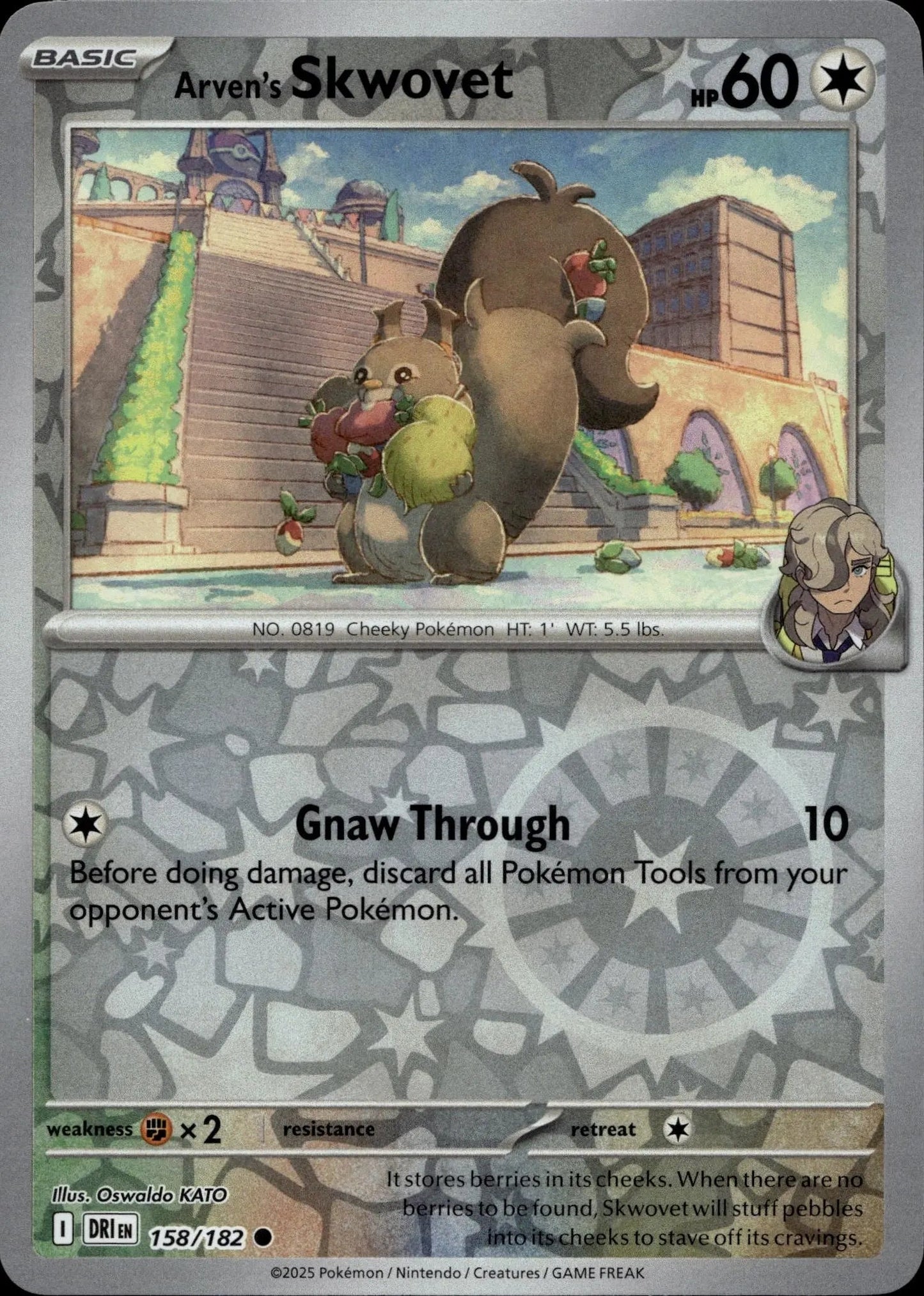 SV10: Destined Rivals #158/182 Arven's Skwovet