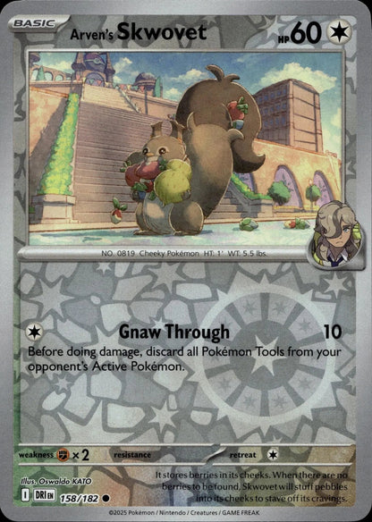 SV10: Destined Rivals #158/182 Arven's Skwovet