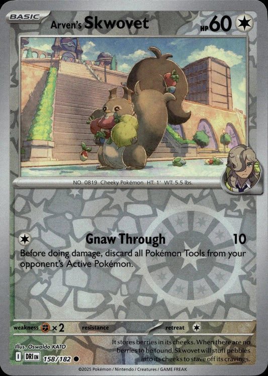 SV10: Destined Rivals #158/182 Arven's Skwovet