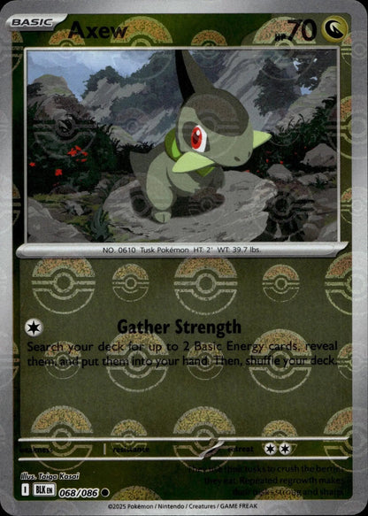 SV: Black Bolt #068/086 Axew (Poke Ball Pattern)