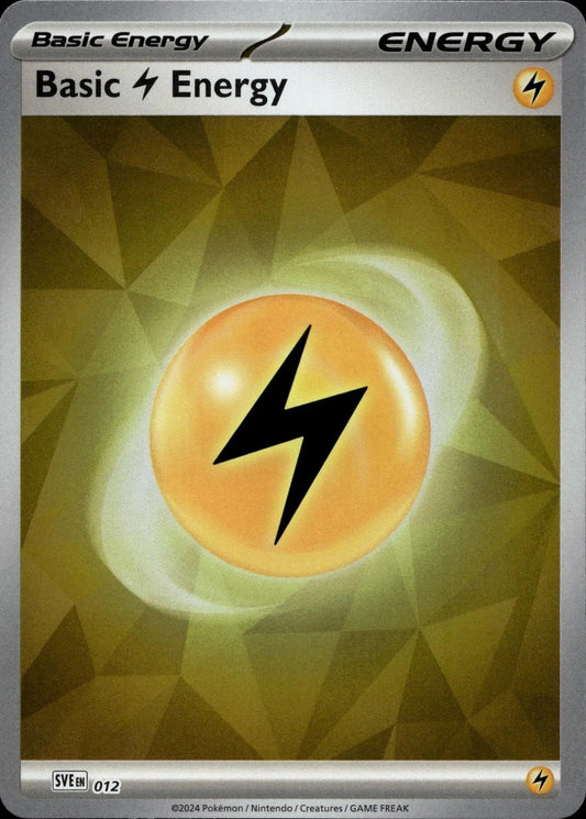 SVE: Scarlet & Violet Energies #012 Basic Lightning Energy
