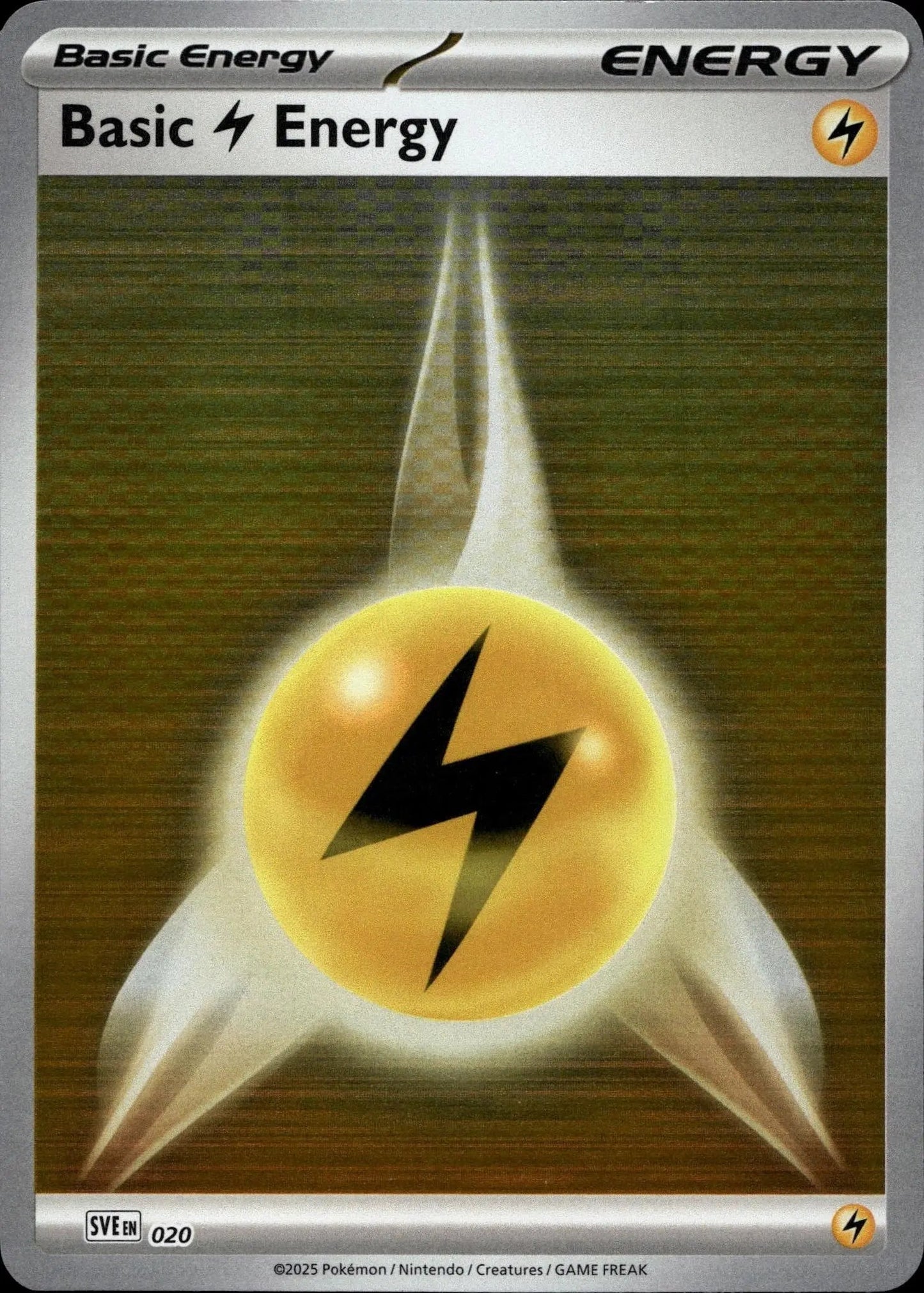 SVE: Scarlet & Violet Energies #020 Basic Lightning Energy