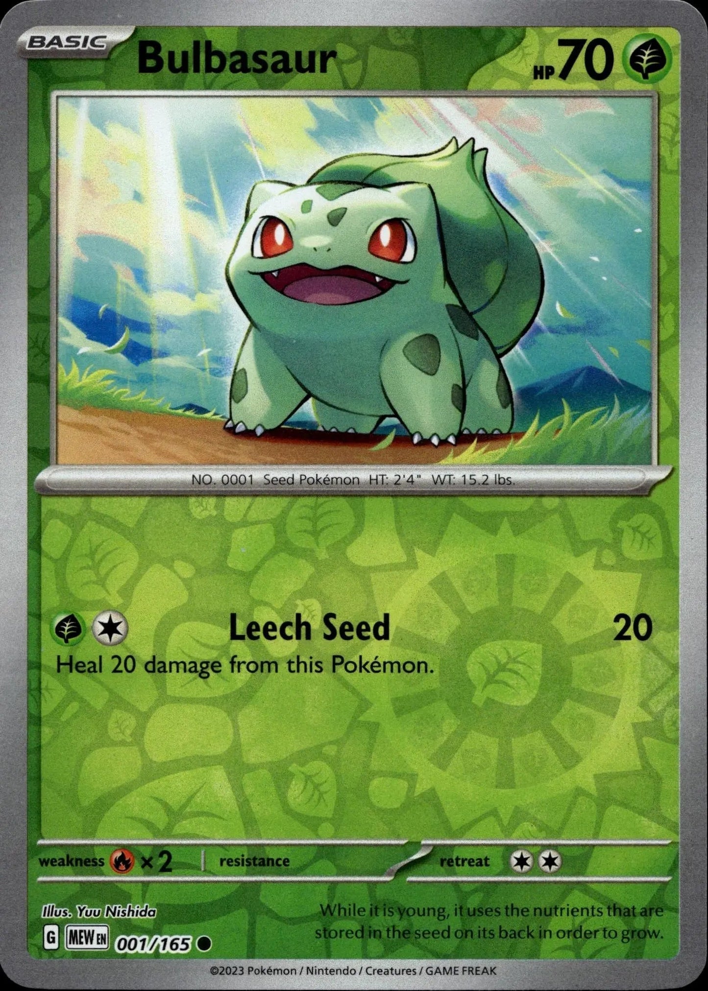#001/165 Bulbasaur