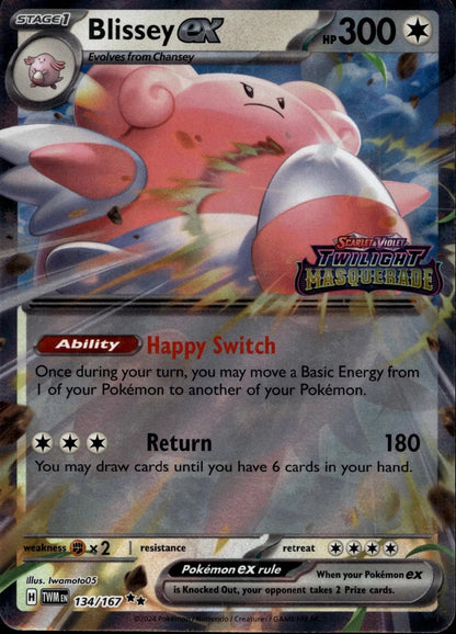 Miscellaneous Cards & Products #134/167 Blissey ex (Twilight Masquerade Stamped)