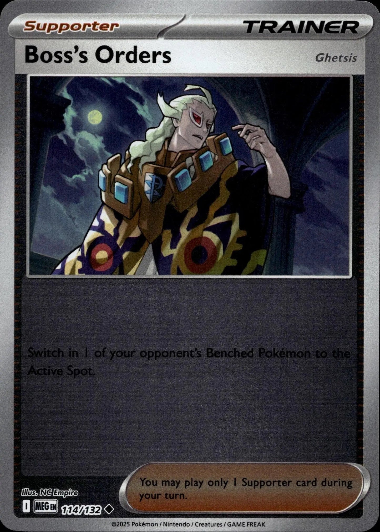 ME01: Mega Evolution #114/132 Boss's Orders [Ghetsis]