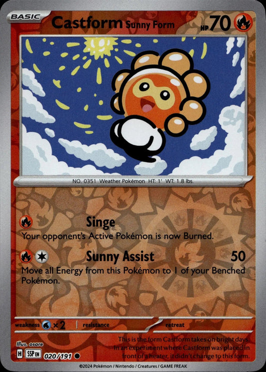 SV08: Surging Sparks #020/191 Castform Sunny Form