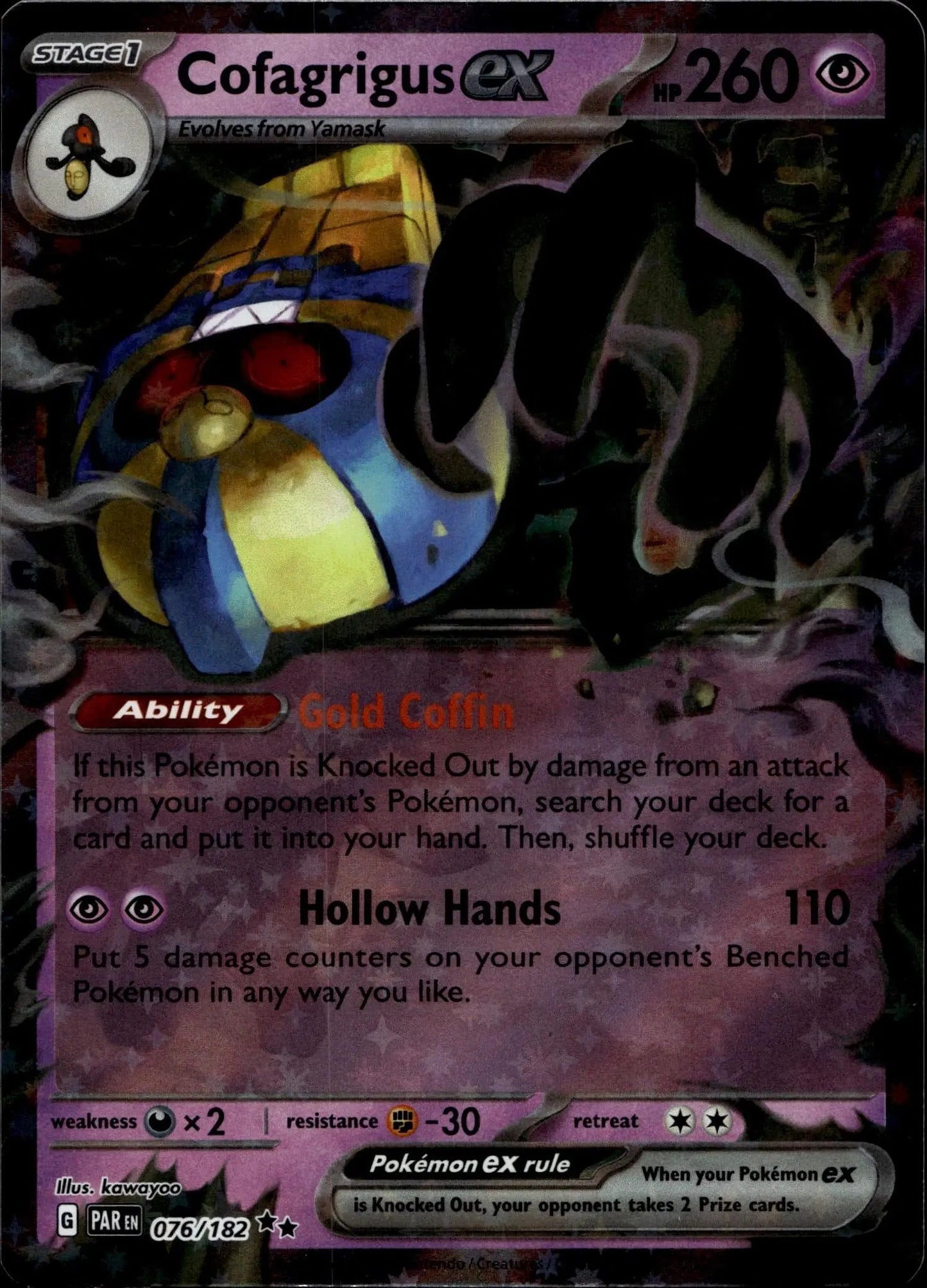 SV04: Paradox Rift #076/182 Cofagrigus ex
