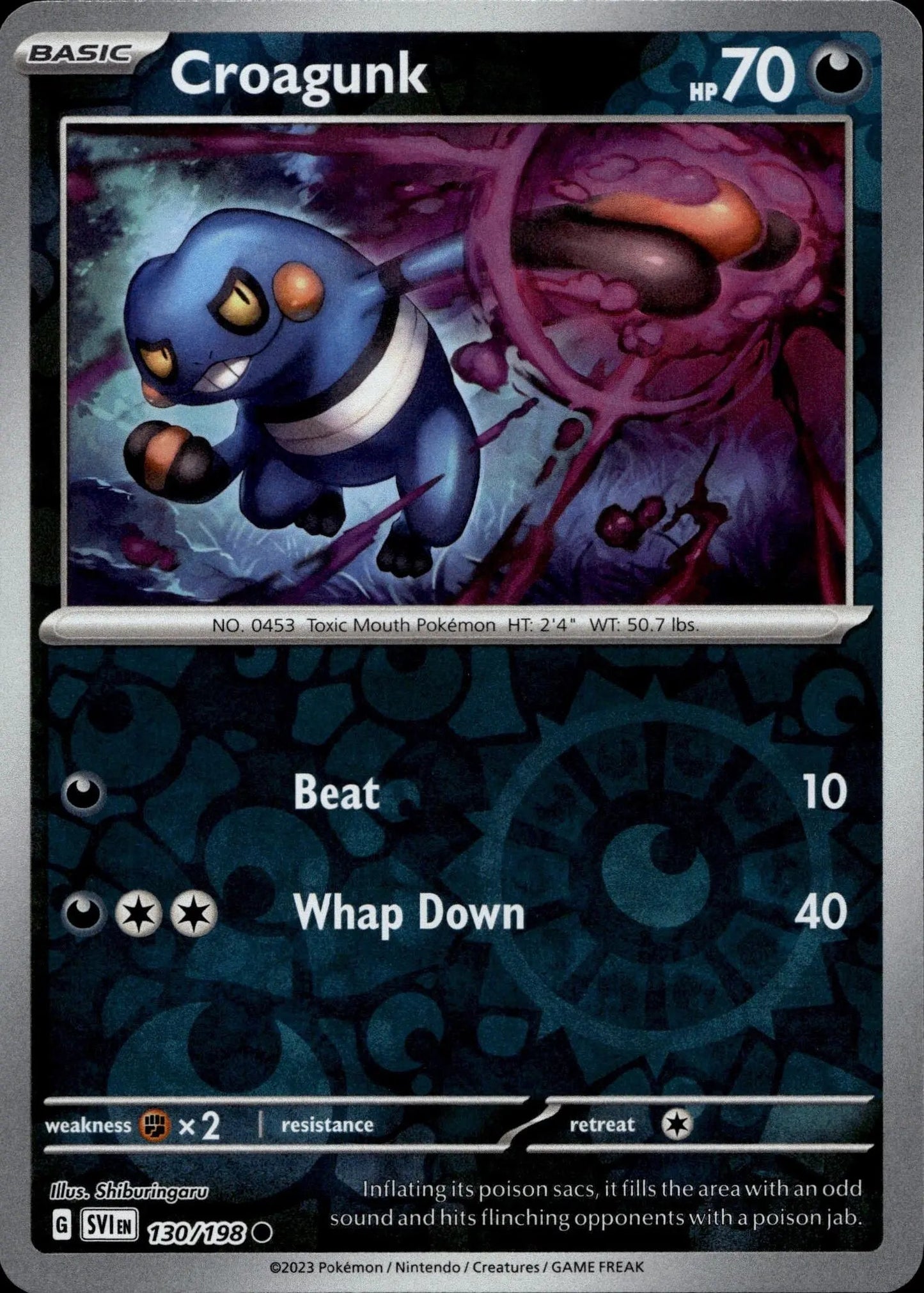 SV01: Scarlet & Violet Base Set #130/198 Croagunk