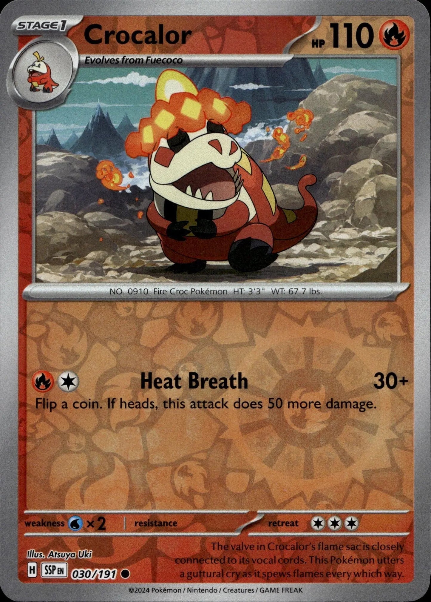 SV08: Surging Sparks #030/191 Crocalor