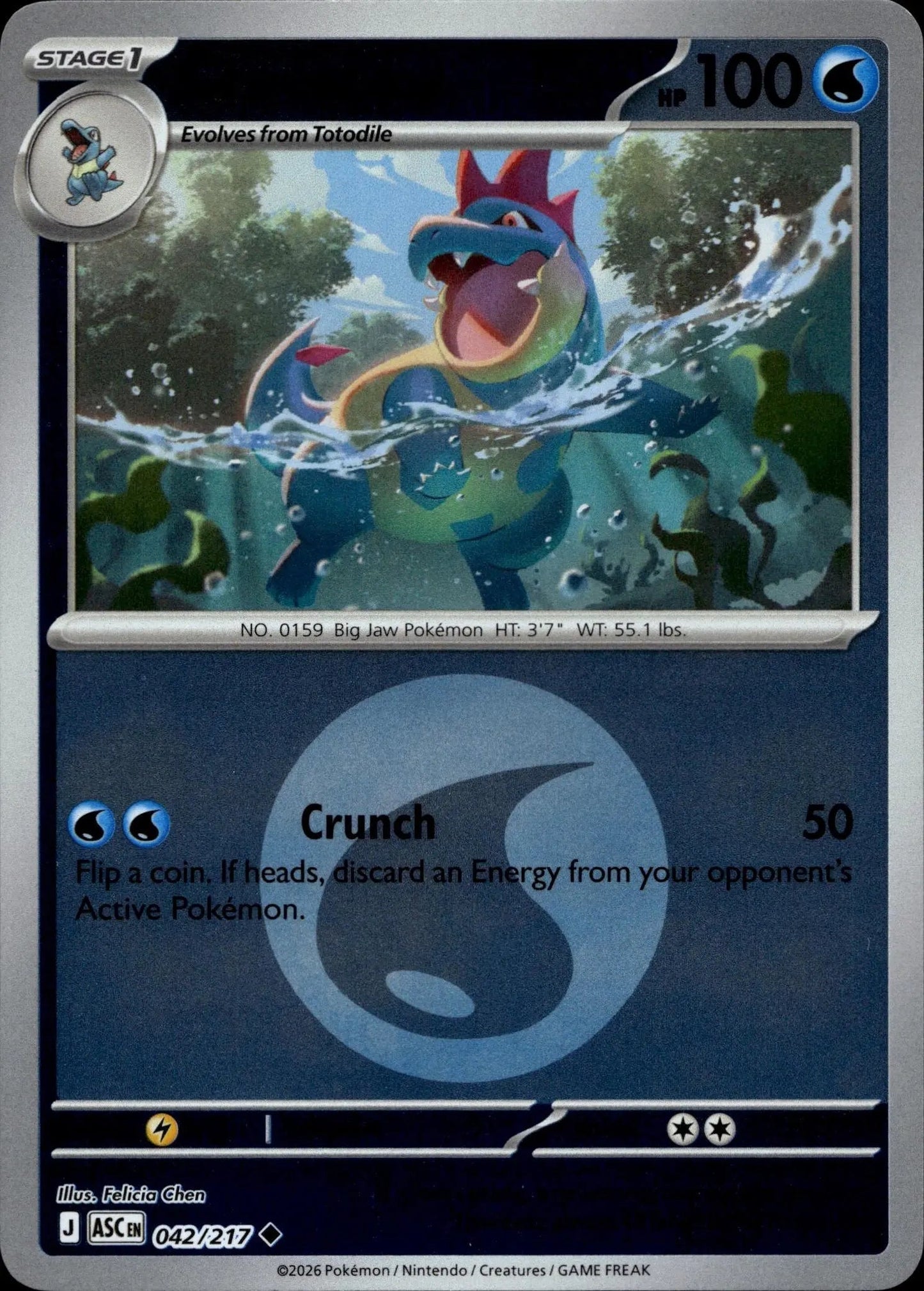 ME: Ascended Heroes #042/217 Croconaw (Energy Symbol Pattern)