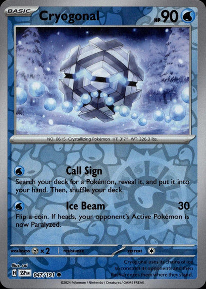 SV08: Surging Sparks #047/191 Cryogonal