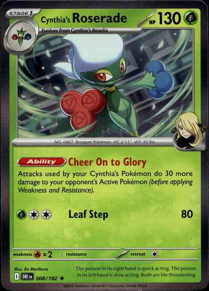 SV10: Destined Rivals #008/182 Cynthia's Roserade