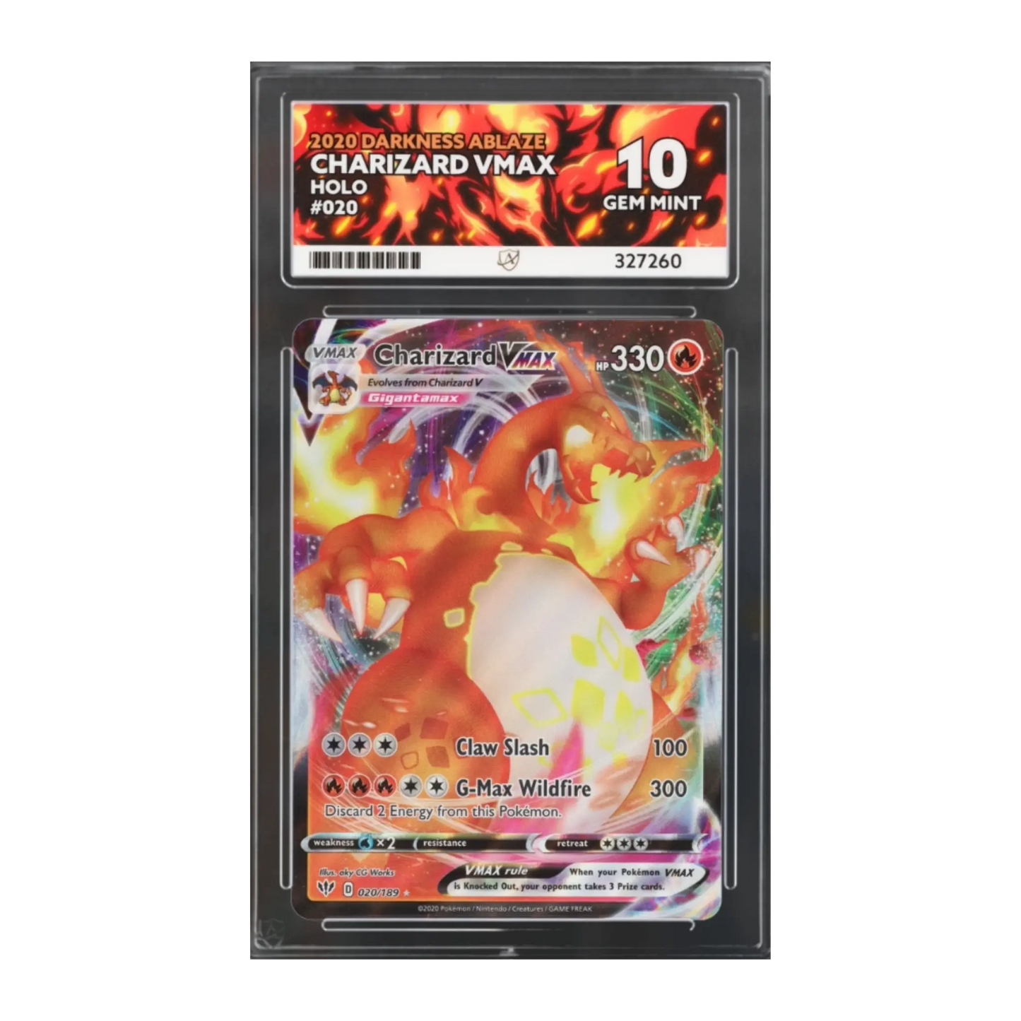 Charizard VMAX #020 – ACE 10 (Gem Mint)