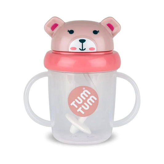 TUM TUM Betsy Bear Tippy Up Cup - Pink