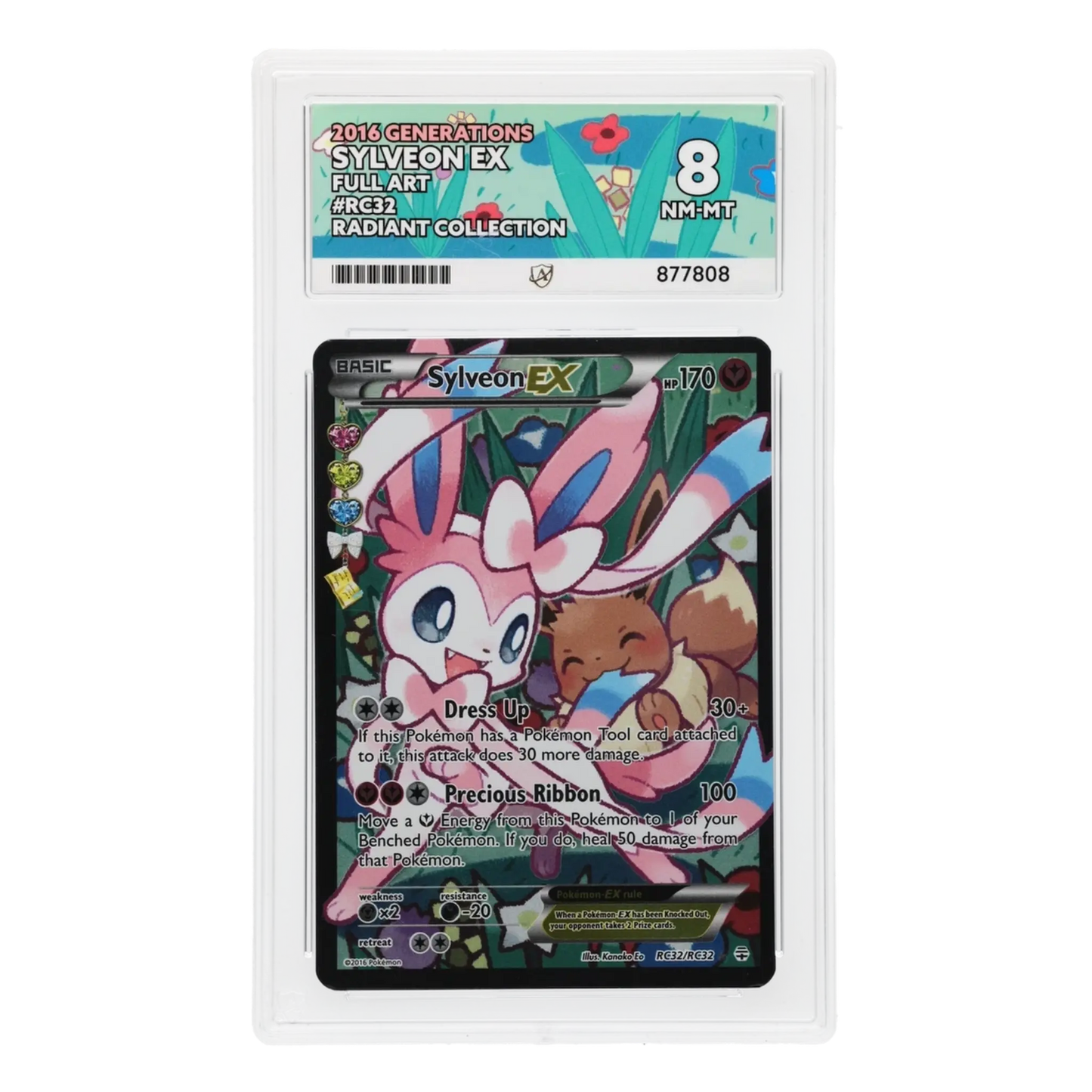 Pokémon TCG: Sylveon EX RC32/RC32 (Full Art Ultra Rare) – Generations Radiant Collection - ACE 8