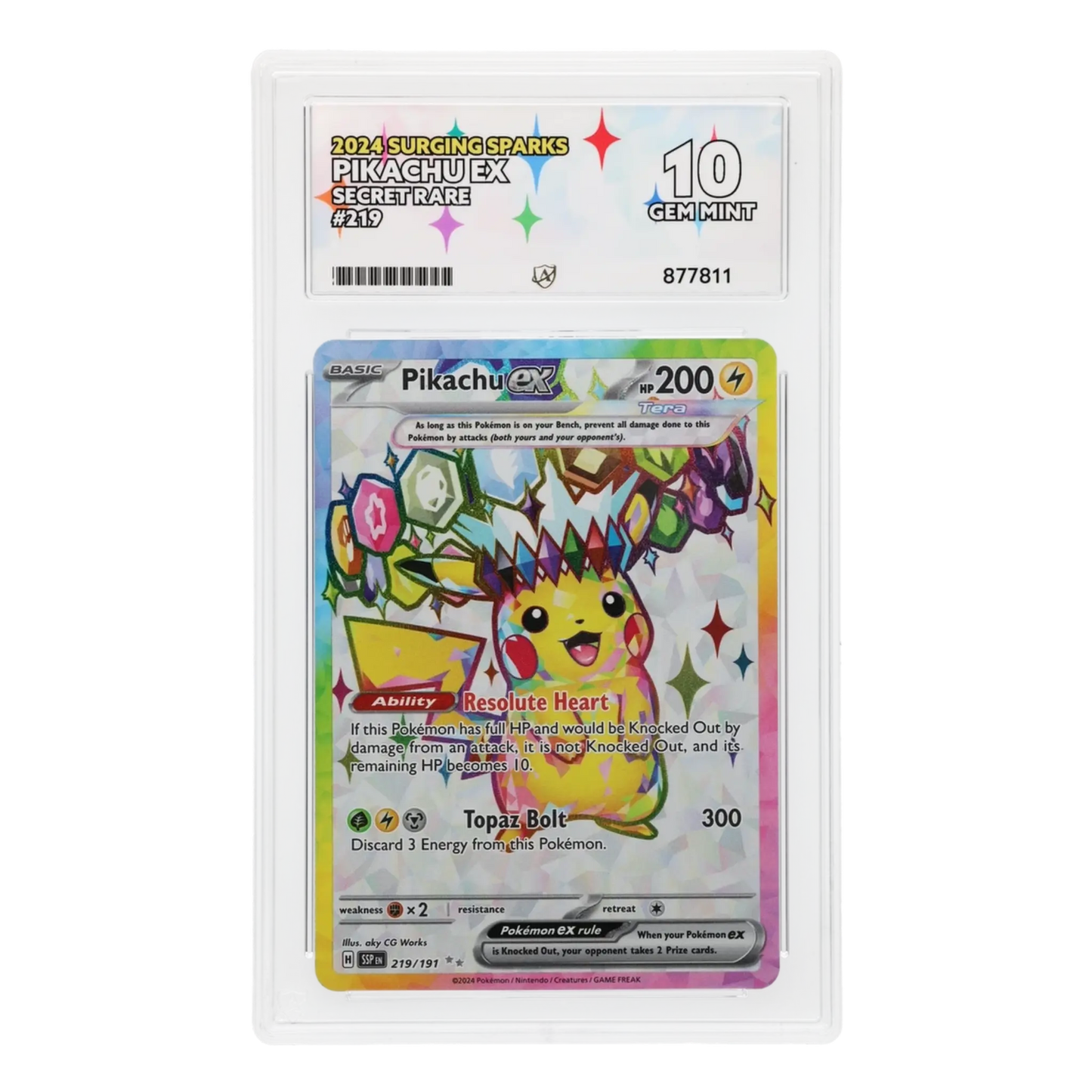 ACE 10 Pikachu ex #219/191 – Special Illustration Rare | Pokémon TCG Surging Sparks