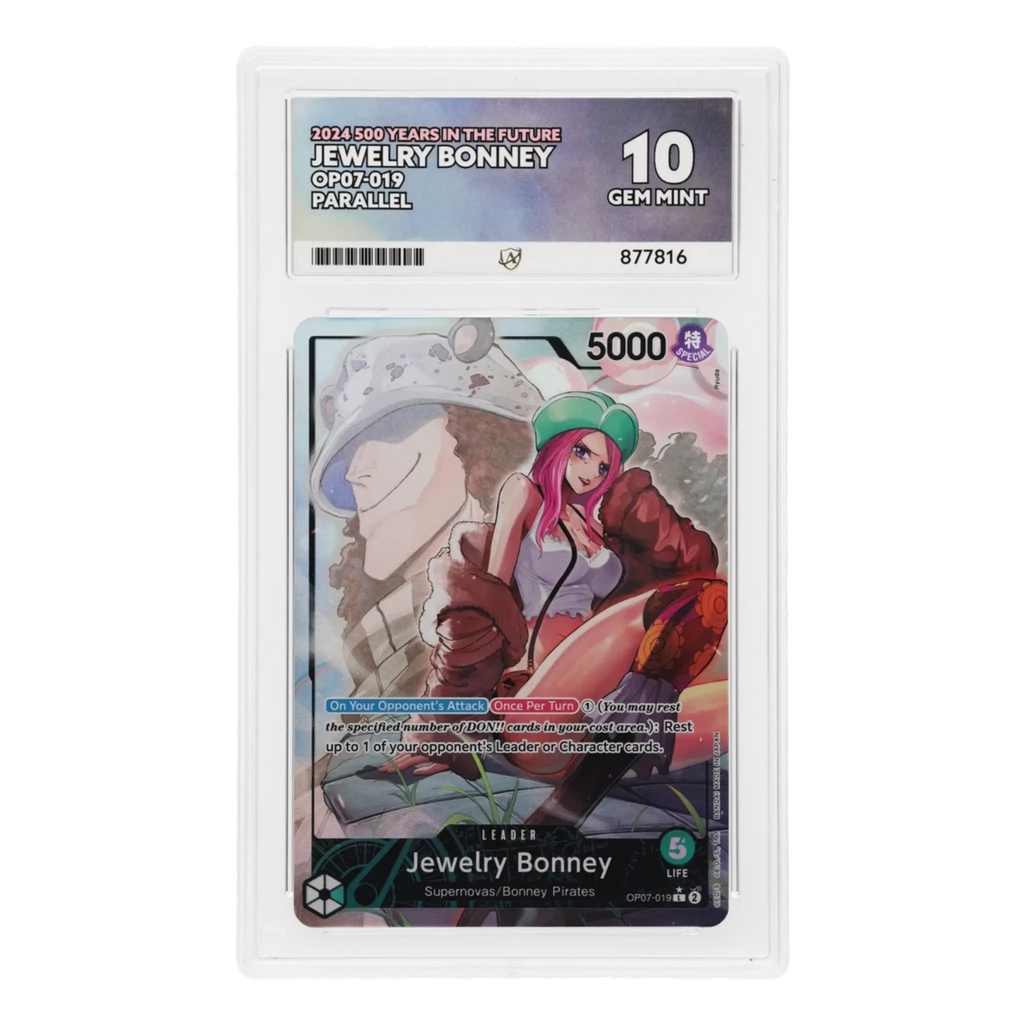 Jewelry Bonney OP07-019 Leader (Green) – 500 Years in the Future