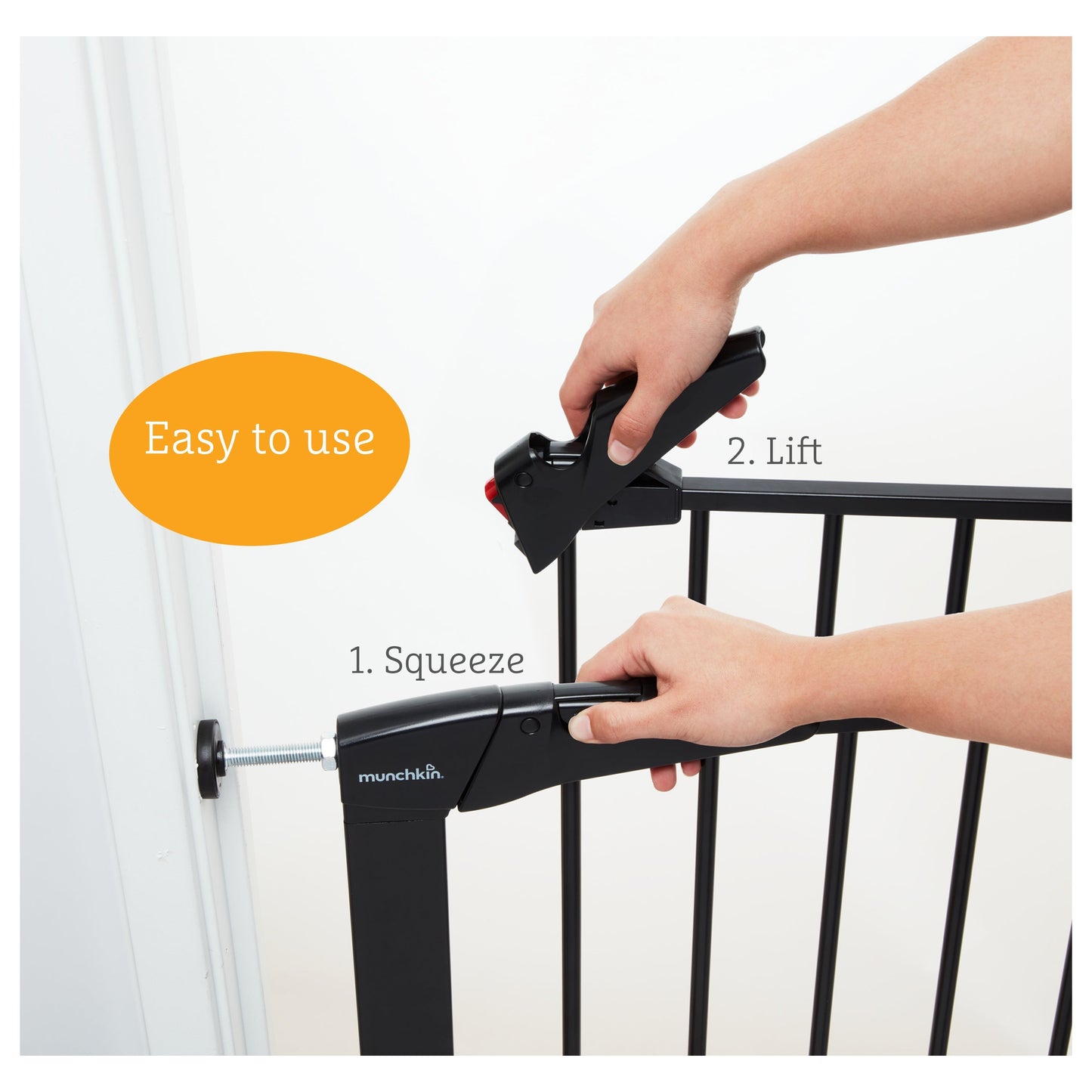 Maxi-Secure Pressure Fit Safety Gate, 76 - 82cm (Black)