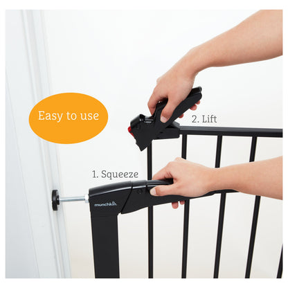 Maxi-Secure Pressure Fit Safety Gate, 76 - 82cm (Black)