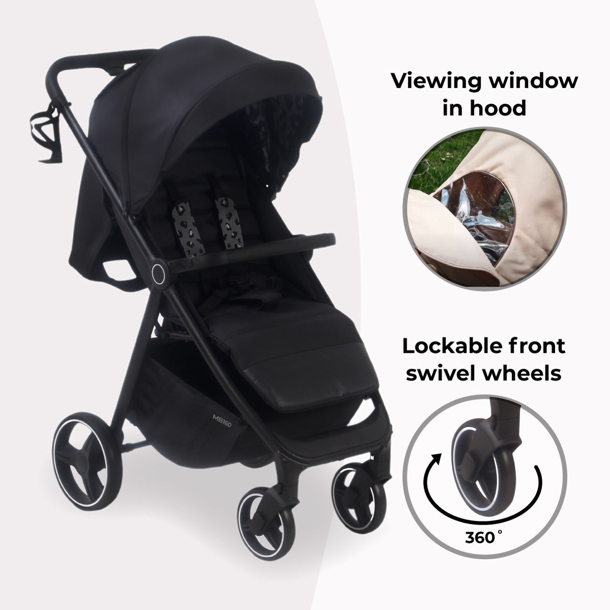 Baby Pushchair – Foldable Travel Stroller