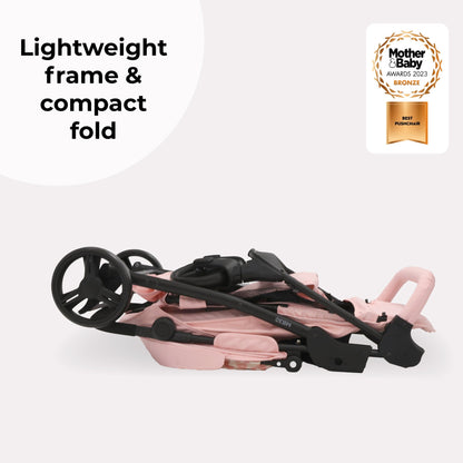 Lightweight Pushchair – Pink Leopard Compact