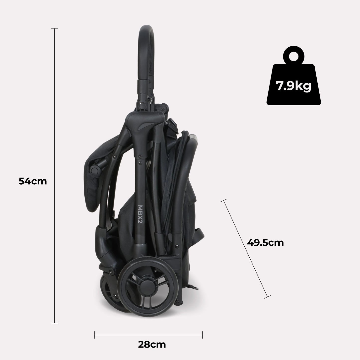 Compact Baby Stroller – Foldable Travel Pushchair