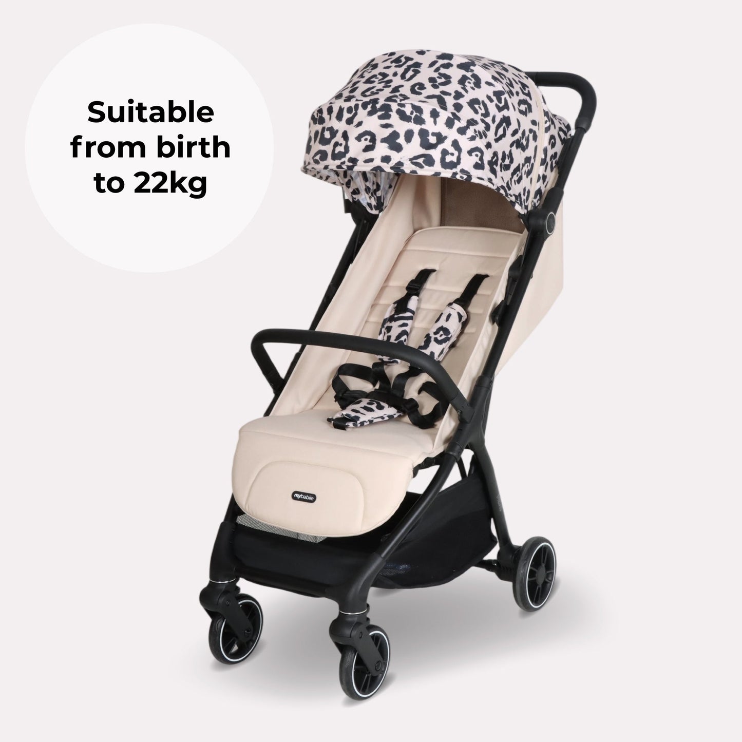 Compact Stroller – Leopard Print Lightweight