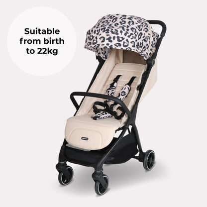 Compact Stroller – Leopard Print Lightweight