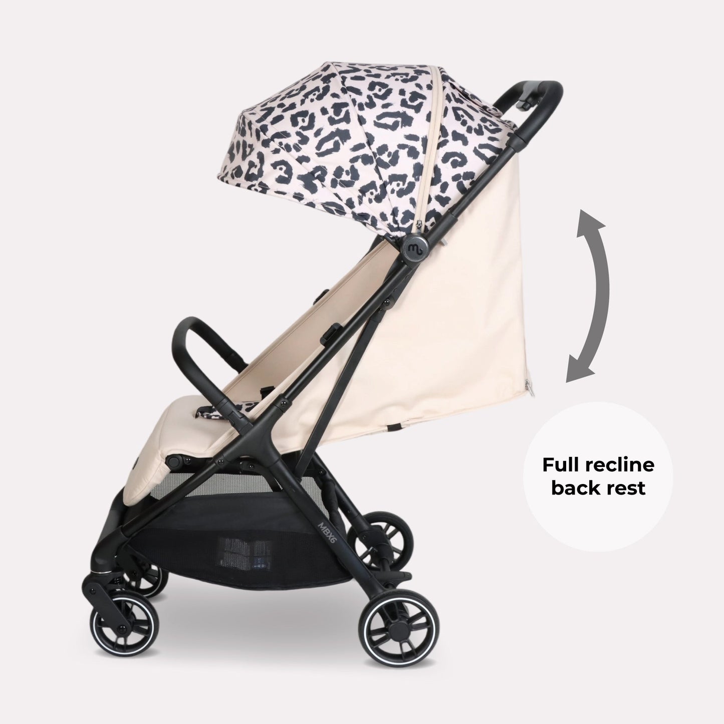 Compact Stroller – Leopard Print Lightweight