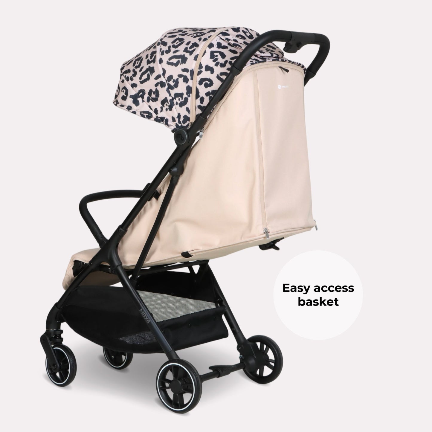 Compact Stroller – Leopard Print Lightweight