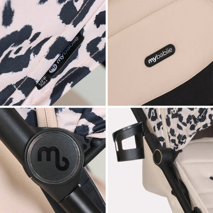 Compact Stroller – Leopard Print Lightweight