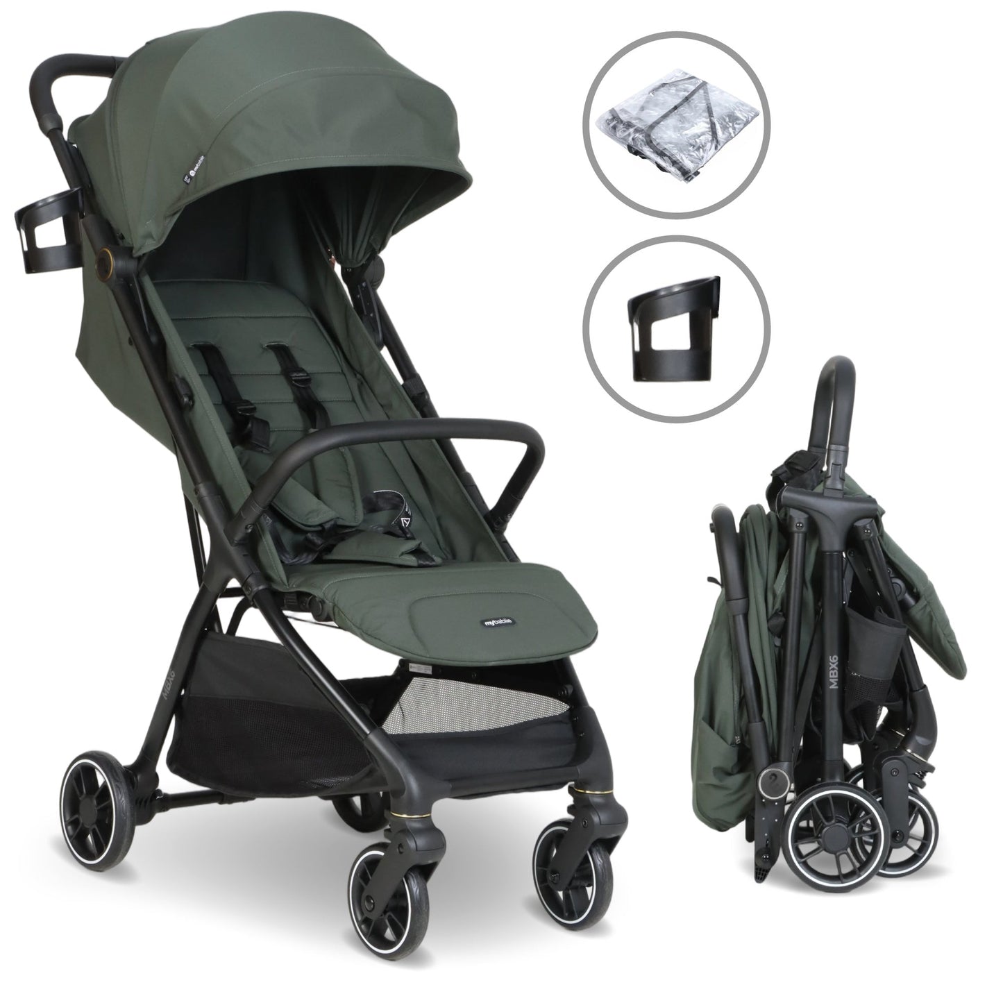 MBX6 Compact Stroller - Forest Green
