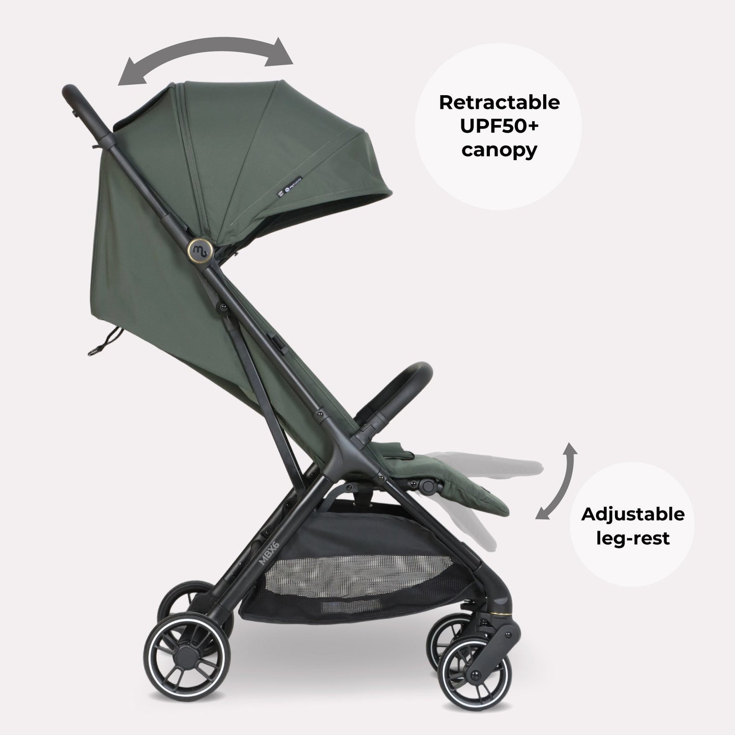 MBX6 Compact Stroller - Forest Green
