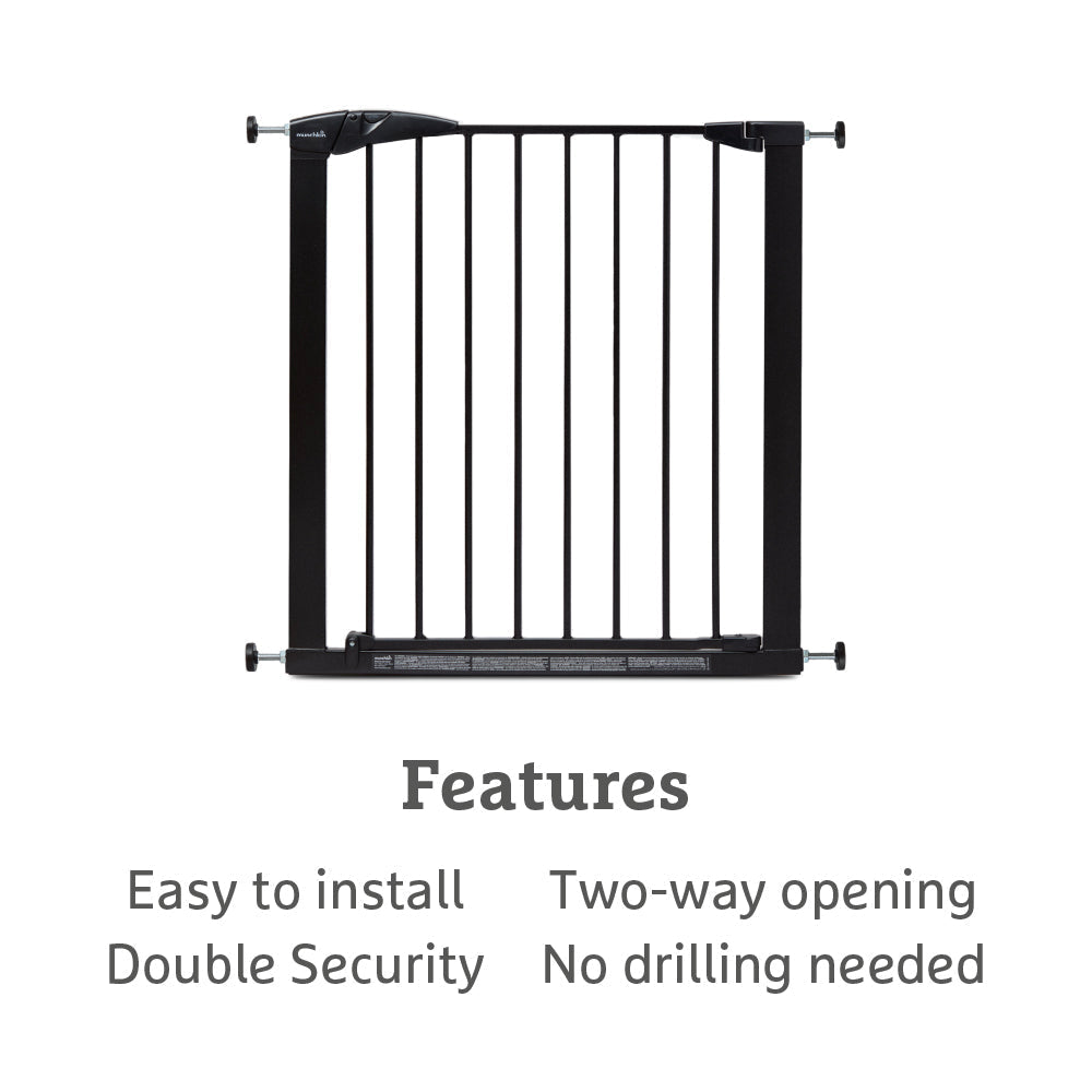 Maxi-Secure Pressure Fit Safety Gate, 76 - 82cm (Black)