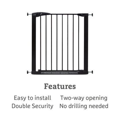 Maxi-Secure Pressure Fit Safety Gate, 76 - 82cm (Black)