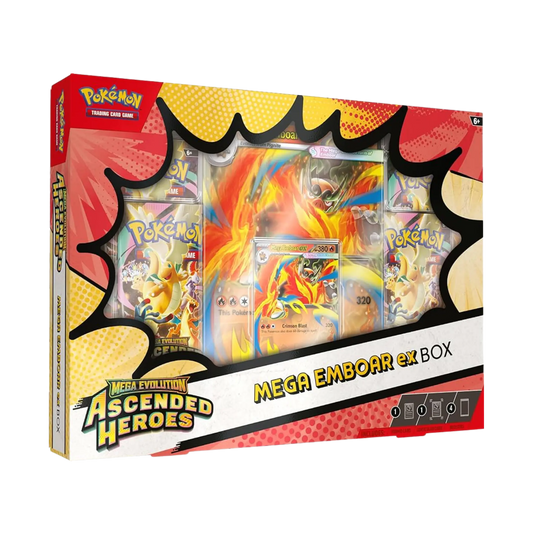 Pokémon Mega Evolution Ascended Heroes Mega Emboar ex Box