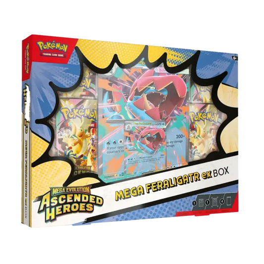 Pokémon Mega Evolution Ascended Heroes Mega Feraligatr ex Box
