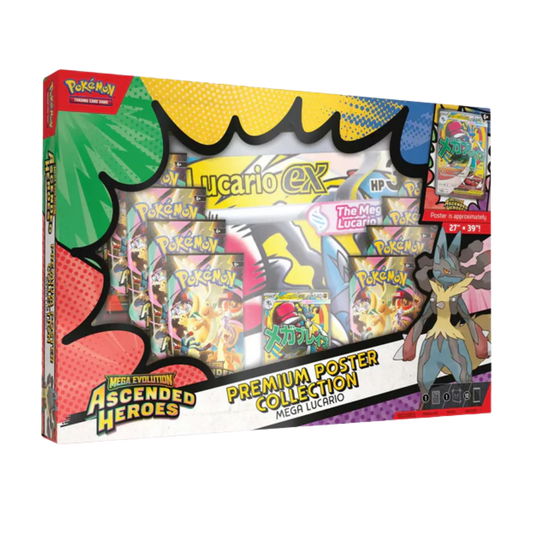 Pokémon Mega Evolution Ascended Heroes: Mega Lucario ex Poster Collection