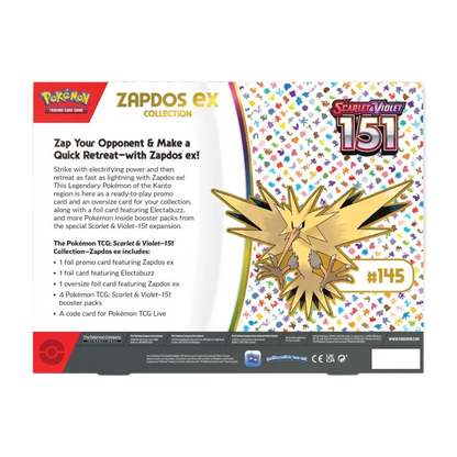 Pokémon TCG: Scarlet & Violet-151 Collection (Zapdos ex)