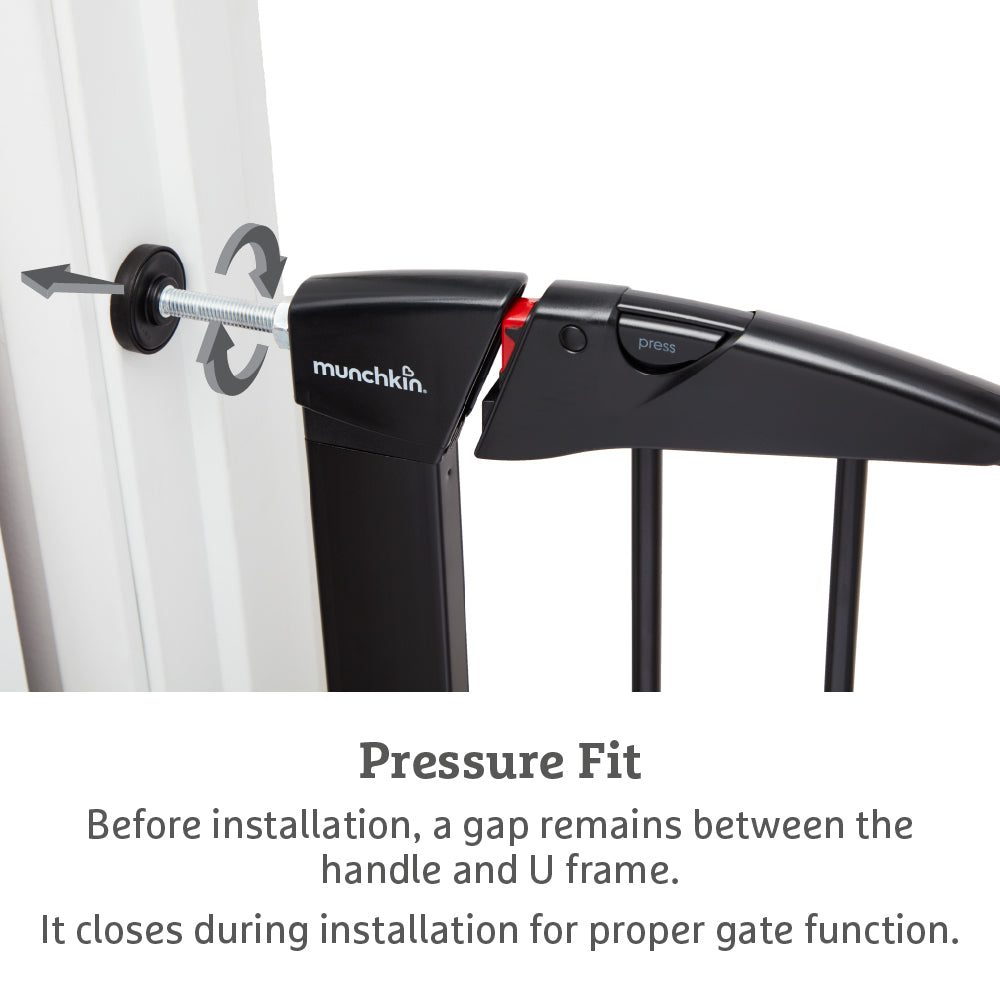Maxi-Secure Pressure Fit Safety Gate, 76 - 82cm (Black)